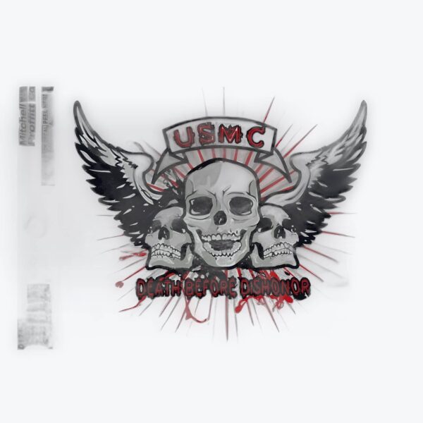 Marine Death Before Dishonor Decal
