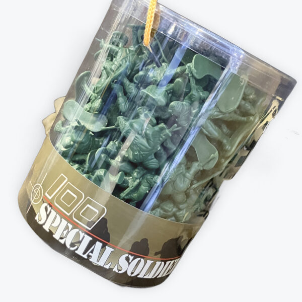 Toy Soldiers In Bucket, 100 Pcs.